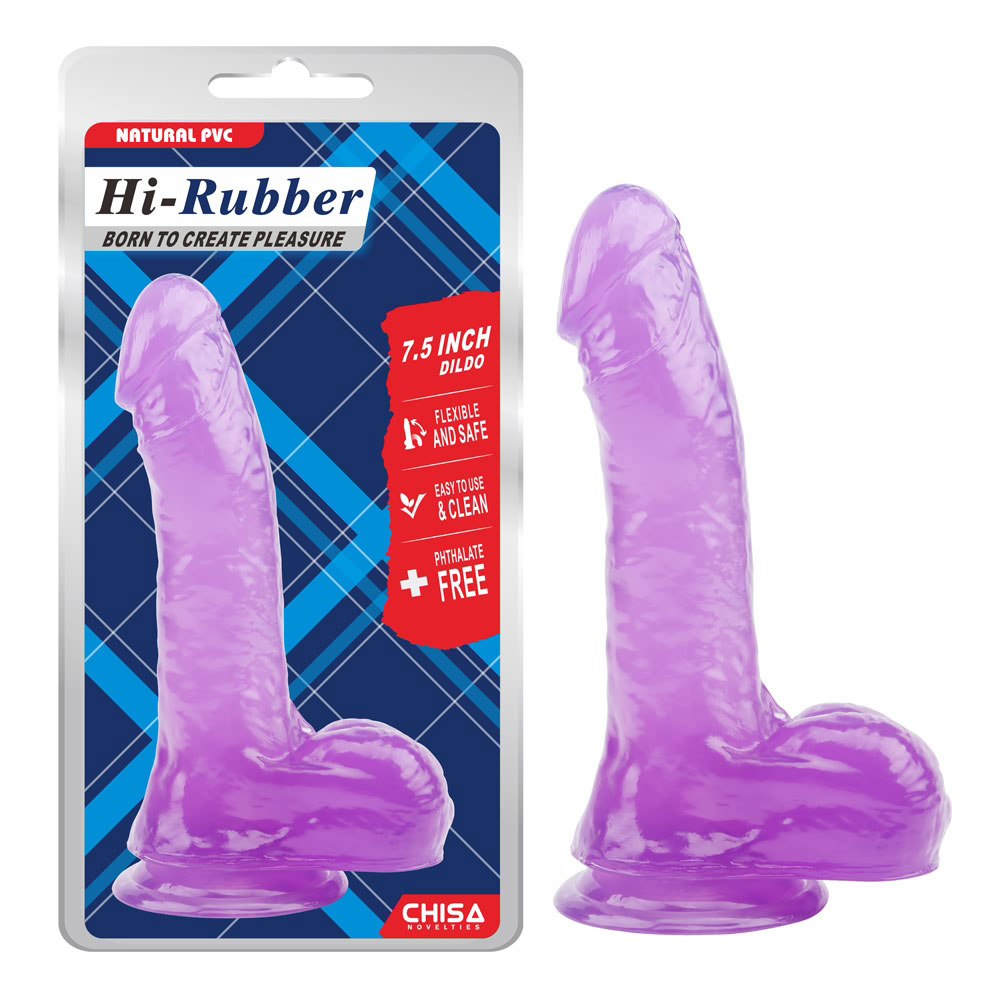 7.5 Inch Dildo-Ungu