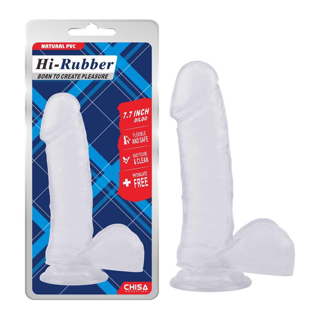 7.7 Inci Dildo-Clear