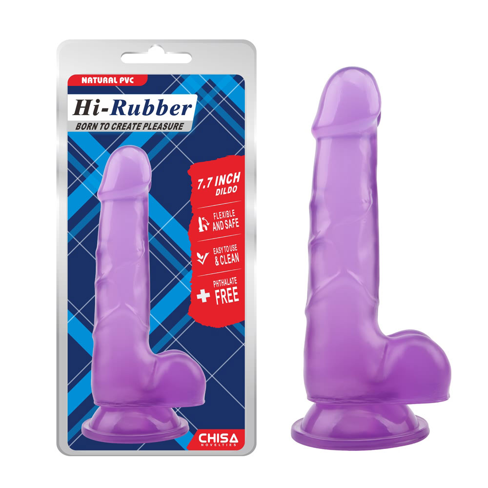 7.7 Inci Slim Dildo-Ungu