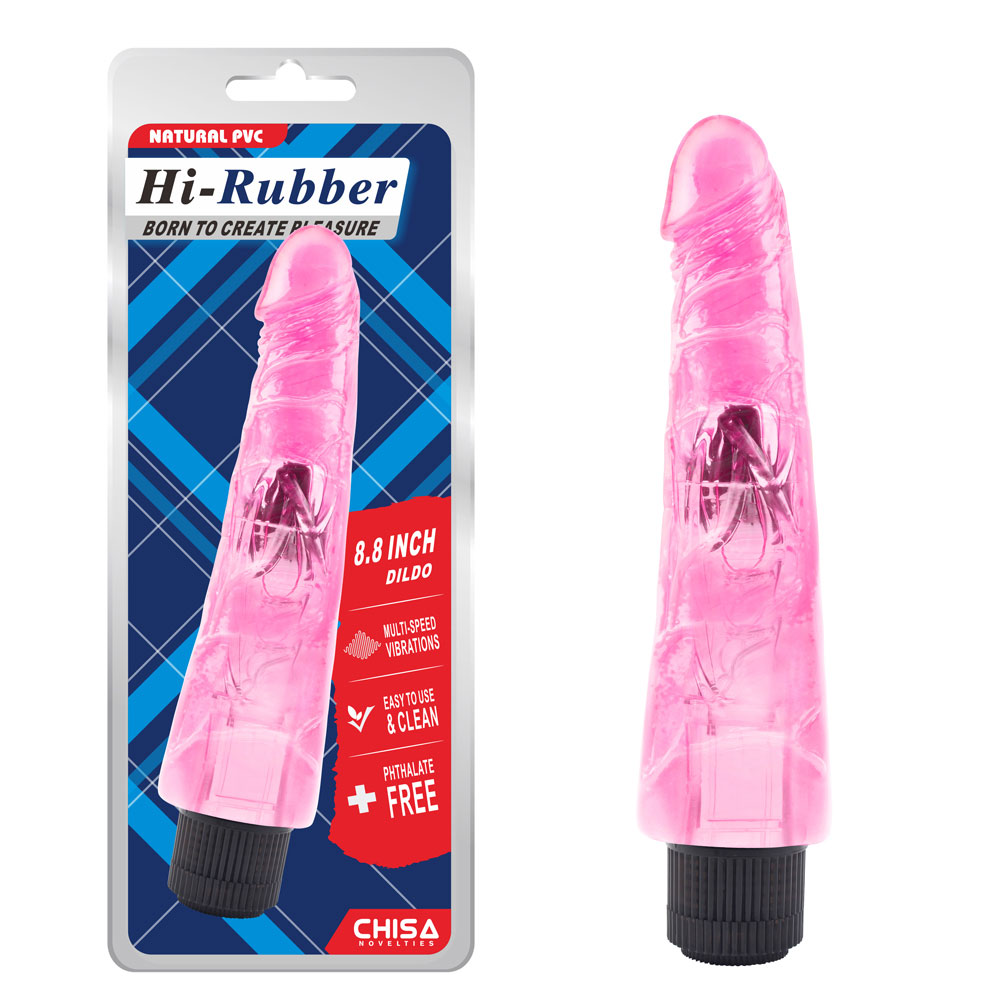 8.8 Inci Bergetar Dildo-Pink