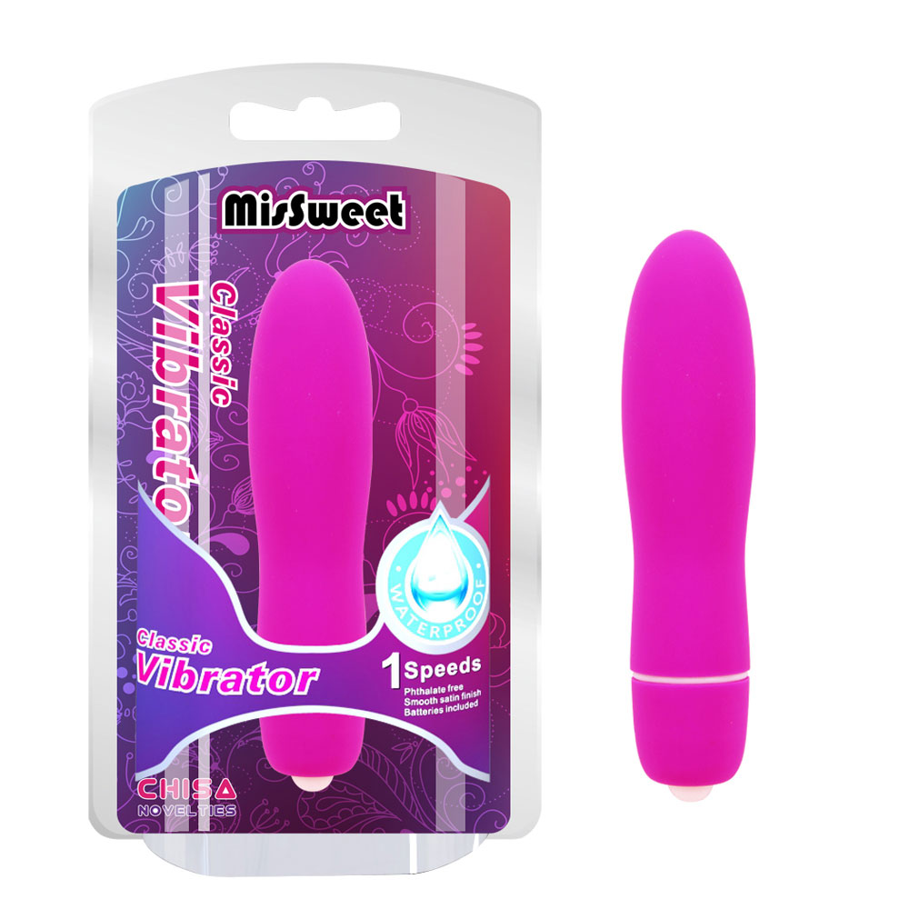 Vibrator klasik merah muda