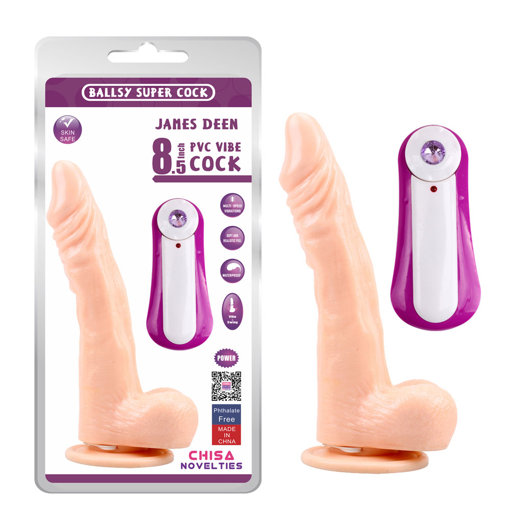 JAMES DEEN 8.5 Vibrating Dildo